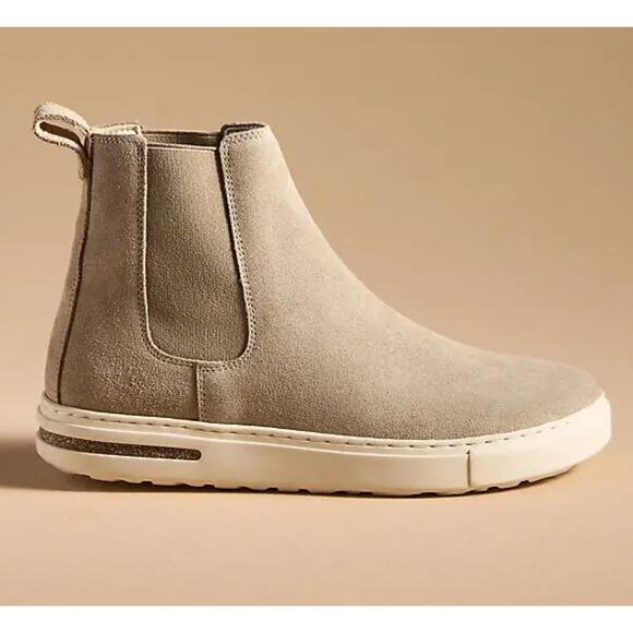 Birkenstock Store Return Bend Chelsea Boots Suede Taupe Womens 7 EU 38 Narrow - Picture 1 of 15